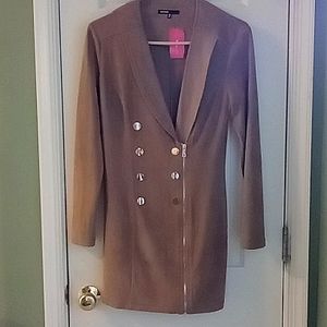 LOVE CULTURE FAUX SUEDE DRESS, M